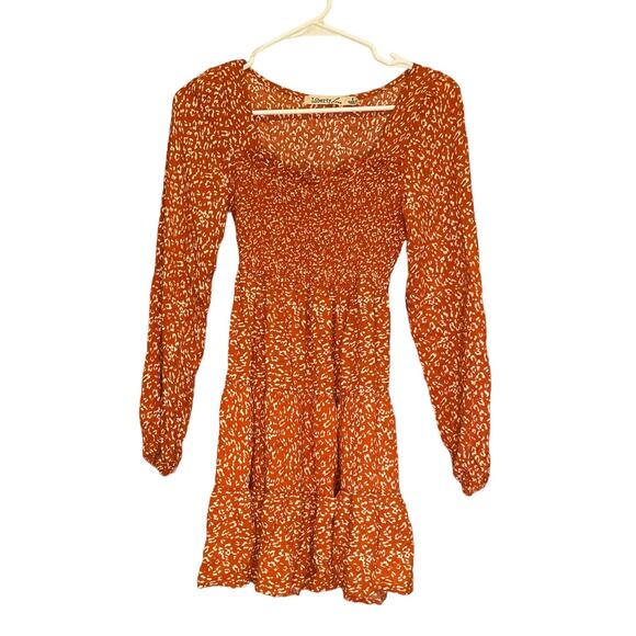Liberty Love Dresses & Skirts - Liberty love smocked ruffle mini dress Small